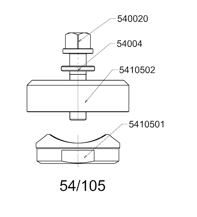 PERFORADOR REDONDO PARA CHAPA  FORZA  SERIE 54
